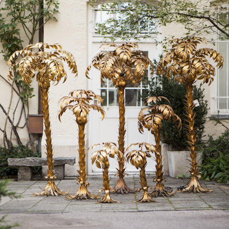 golden palm lamp