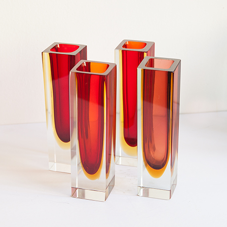 Flavio-Poli-Murano-Sommerso-vase-rot - 8 Flavio-Poli-Murano-Sommerso-vase-rot