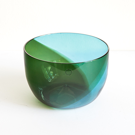 Tapio-Wirkkala-Coreano-bowl-Venini-Murano-green-glass