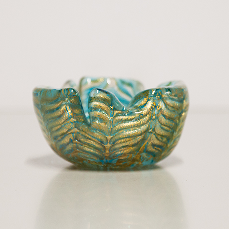 Carlo-Scarpa-Murano-glass-bowl-green-yellow