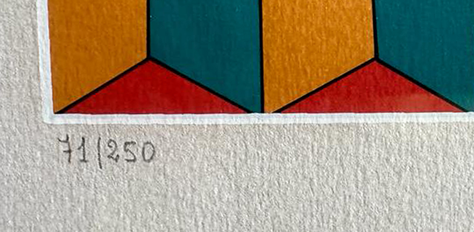 Victor-Vasarely-Serigraph-Cell-Cat-71/250