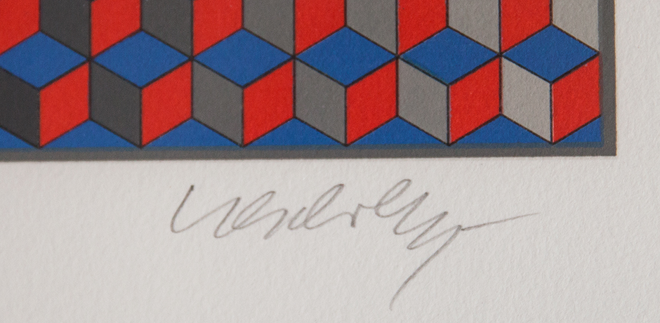 Victor-Vasarely-serigraph-conjunction-signed