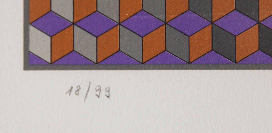 Victor-Vasarely-serigraph-conjunction-18/99