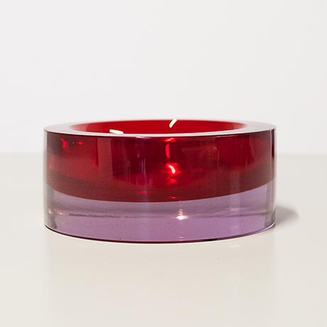 Flavio-Poli-Murano-glass-bowl-red-purple