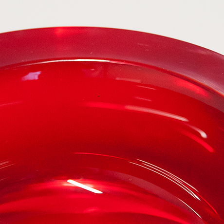 Flavio-Poli-Murano-glass-bowl-red