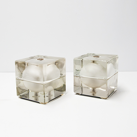 Alessandro-Mendini-Fidenza-Vetraria-Cubosfera-tischlampe