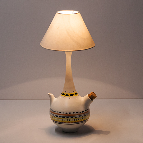 Capron-Vallauris-table-lamp-ceramic-carafe