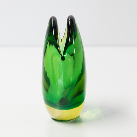 Flavio-Poli-Seguso-Murano-vase-gruen-gelb-glas - 5 Flavio-Poli-Seguso-Murano-vase-gruen-gelb-glas