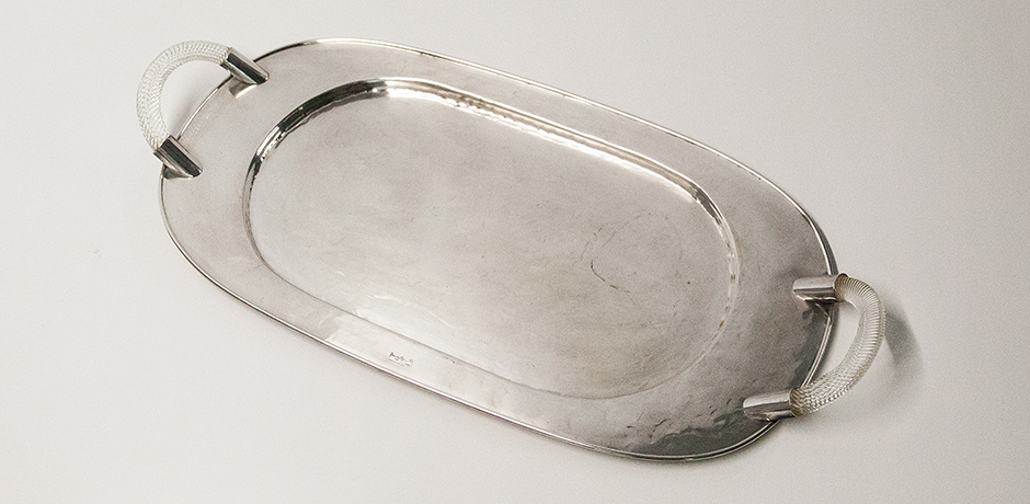 Franco-Lapini-serving-tray-silver-vintage