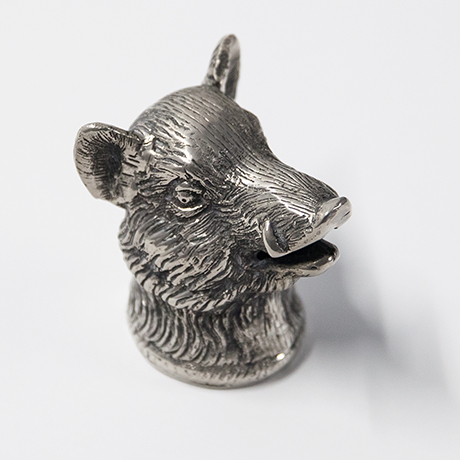 Gucci-Wildschwein-flaschenoeffner-silber-vintage