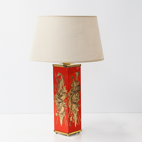 Piero-Fornasetti-tischlampe-lampe-rot - 3 Piero-Fornasetti-tischlampe-lampe-rot