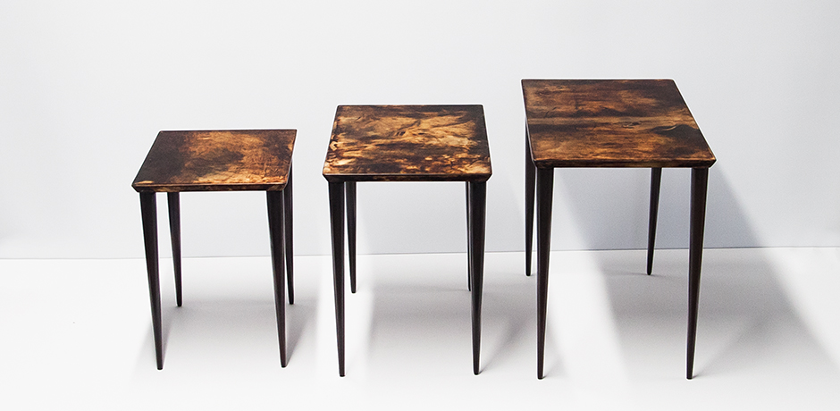 Aldo-Tura-nesting-side-tables-brown - 6 Aldo-Tura-nesting-side-tables-brown