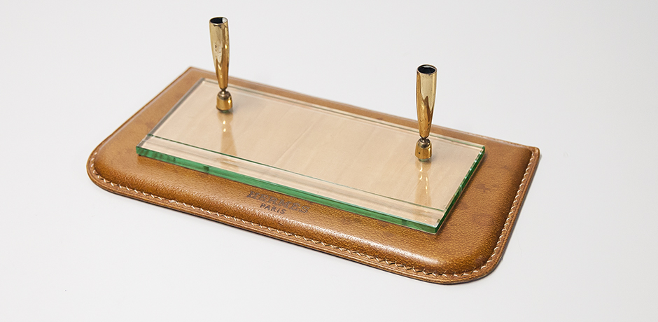 Hermès-Stifthalter-leder-glas-vintage - 20 Hermès-Stifthalter-leder-glas-vintage