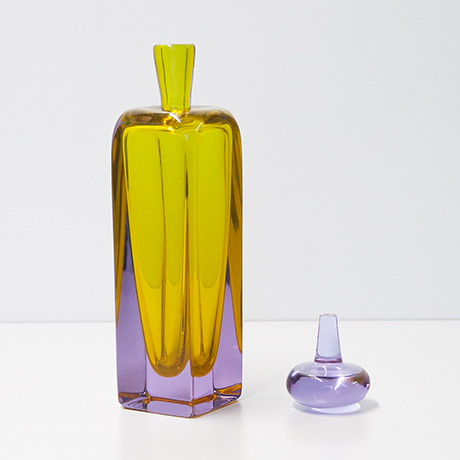 Murano-Cenedese-glas-karaffe-gelb-lila - 5 Murano-Cenedese-glas-karaffe-gelb-lila