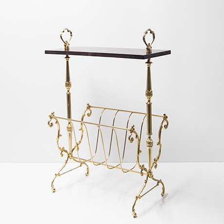 Aldo-Tura-magazine-rack-table-brown