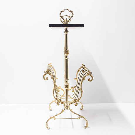 Aldo-Tura-magazine-rack-table-brown