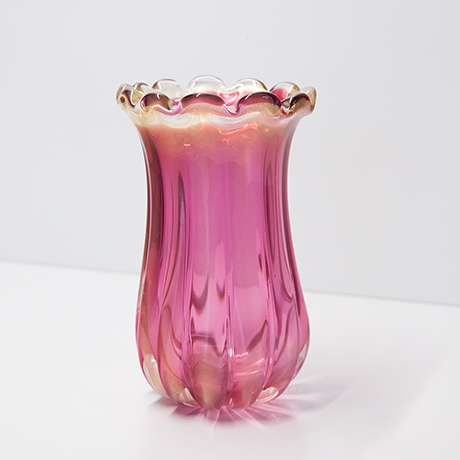 Barovier-Toso-Murano-vase-rosa-glas - 3 Barovier-Toso-Murano-vase-rosa-glas