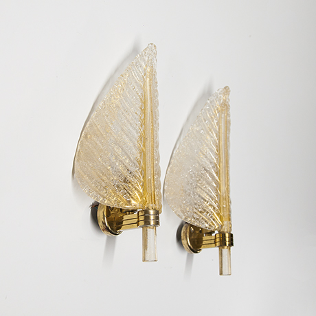Barovier-Toso-Murano-wall-sconces-leaf-golden - 3 Barovier-Toso-Murano-wall-sconces-leaf-golden