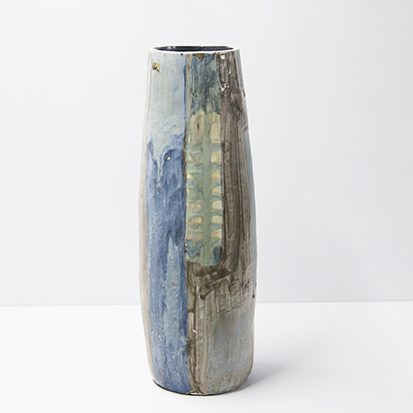 Helmut-Schaeffenacker-keramik-vase-gruen-gelb-blau - 3 Helmut-Schaeffenacker-keramik-vase-gruen-gelb-blau