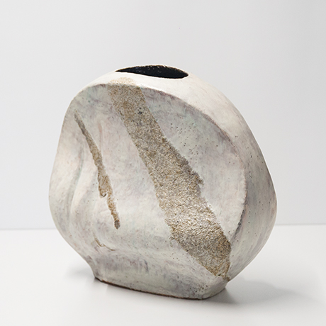 Helmut-Schaeffenacker-ceramic-vase-grey-raw-round-sculptural - 4 Helmut-Schaeffenacker-ceramic-vase-grey-raw-round-sculptural