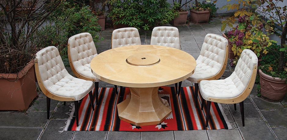 Aldo-Tura-dining-chairs-Esszimmerstuehle-creme