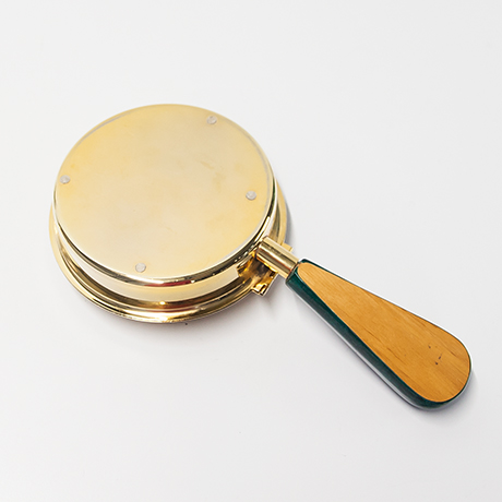 Aldo-Tura-green-Goatskin-ashtray-vintage