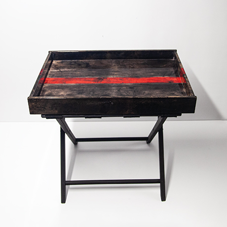 Aldo-Tura-Tabletttisch-tisch-Anthrazit-rot