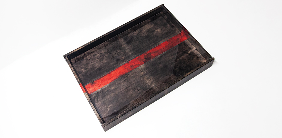 Aldo-Tura-Tabletttisch-tisch-Anthrazit-rot