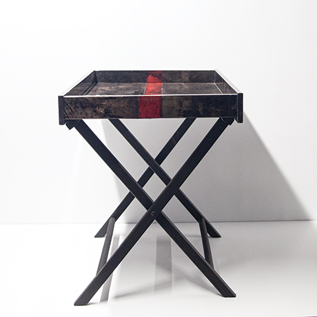 Aldo-Tura-Tabletttisch-tisch-Anthrazit-rot