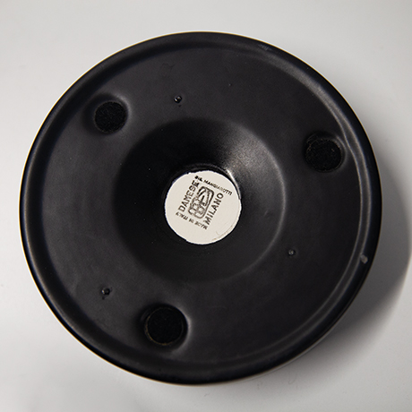 Angelo-Mangiarotti-Barbados-keramik-aschenbecher-schwarz-Danese