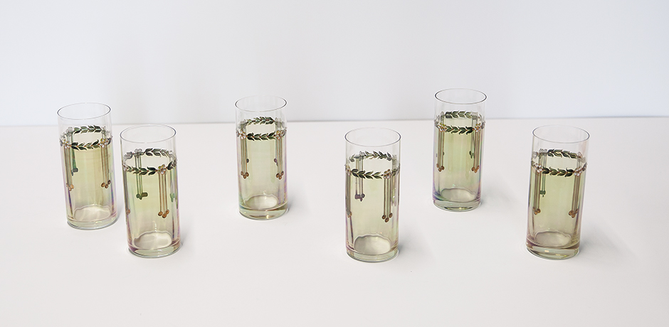 Jugendstil-Trinkglaeser-Blaetter-vintage