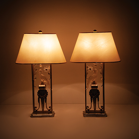 Banci-Floral-Table-Lamp-parrot-italy