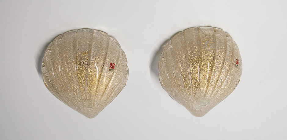 Barovier-Foglio-Doro-wall-sconces-clam