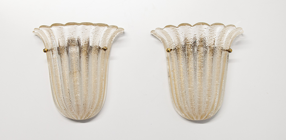 Schlichtes DesignBarovier-Toso-Foglio-Doro-wall-lamps