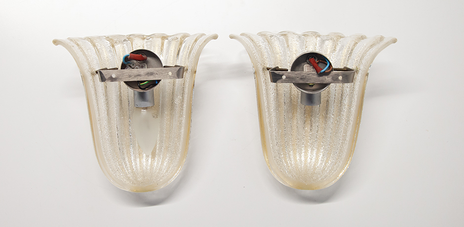 Barovier-Toso-Foglio-Doro-Wandleuchte