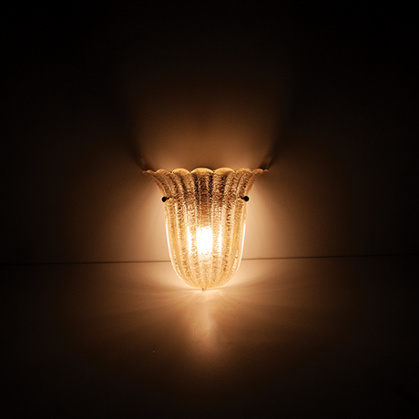 Barovier-Toso-Foglio-Doro-wall-lights-golden