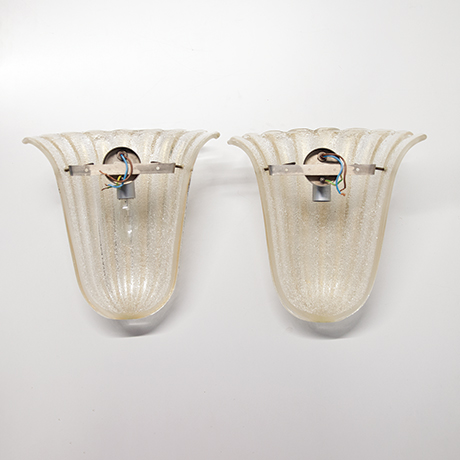 Barovier-Toso-Foglio-Doro-wall-lights-Murano