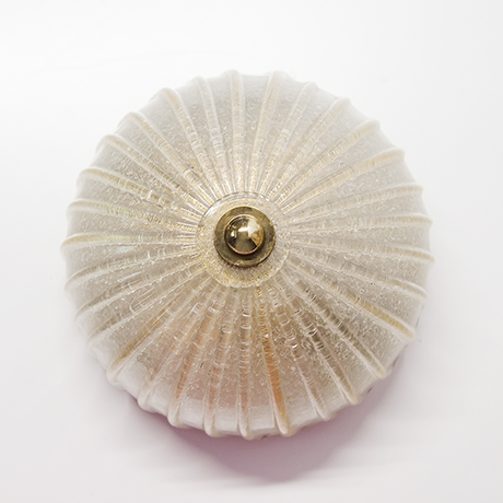 Schlichtes DesignBarovier-Toso-flush-mount-wall-lamp-golden-Murano