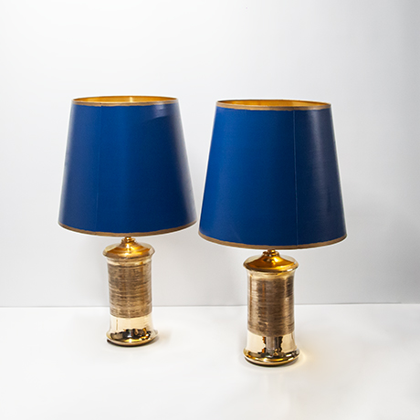 Aldo-Londi-Bitossi-tischlampe-gold-blau