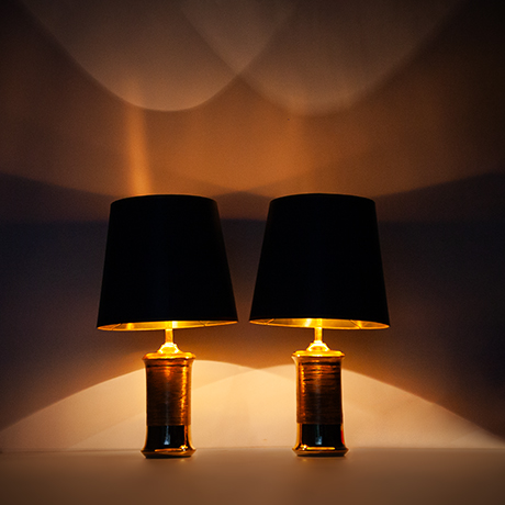 Aldo-Londi-Bitossi-tischlampe-gold-blau