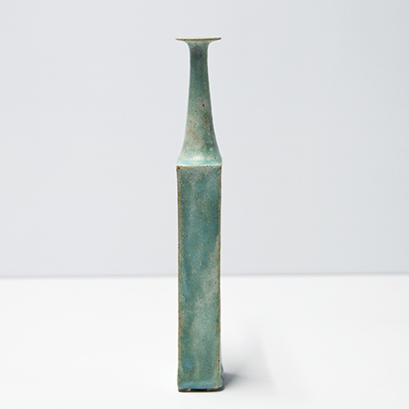 Bruno-Gambone-gruen-Tuerkis-schwarz-keramik-vase