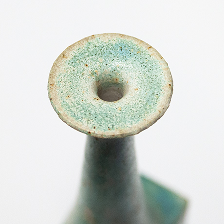 Bruno-Gambone-Green-Black-Ceramic-Vase-stoneware