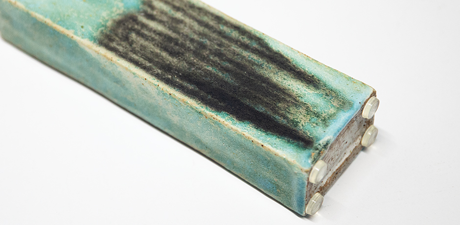 Bruno-Gambone-gruen-Tuerkis-schwarz-keramik-vase