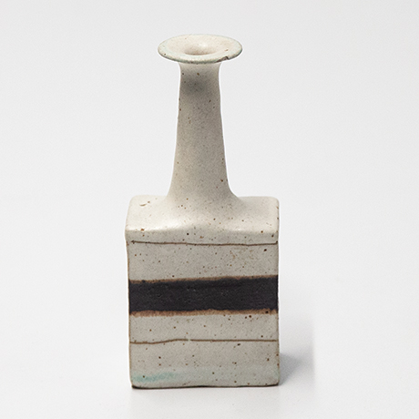 Bruno-Gambone-creme-Keramik-Vase-steingut