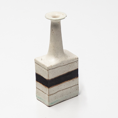 Bruno-Gambone-brown-Ceramic-Vase-striped