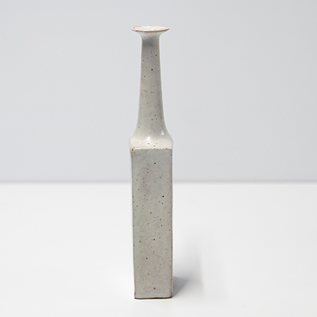 Bruno-Gambone-Stoneware-Vase-cream-color-stripe