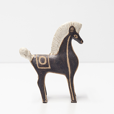 Bruno-Gambone-Keramik-pferd-Steingut-figur