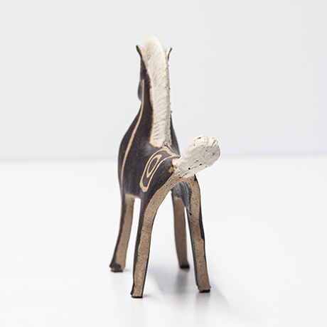 Bruno-Gambone-ceramic-horse-Stoneware-brown