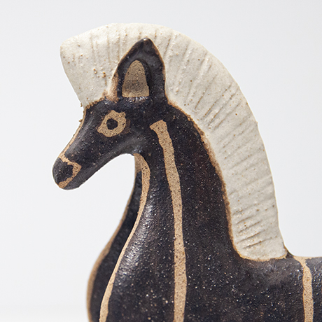 Bruno-Gambone-ceramic-horse-Stoneware-brown