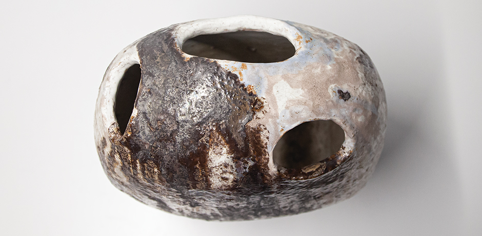 Ceramic-Umbrella-Stand-Vase-brown-glazed